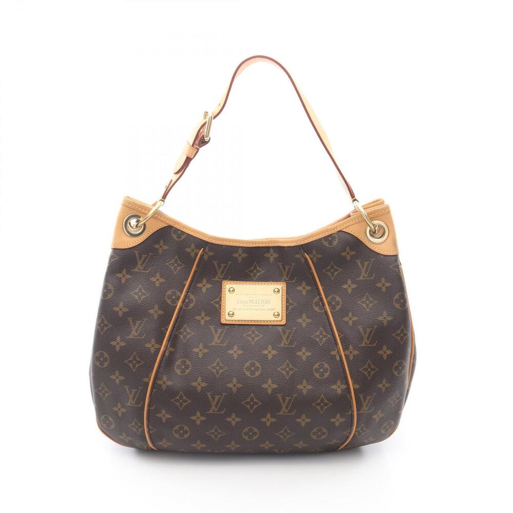 Louis Vuitton Galliera Shoulder Bag Canvas Leather Monogram Brown